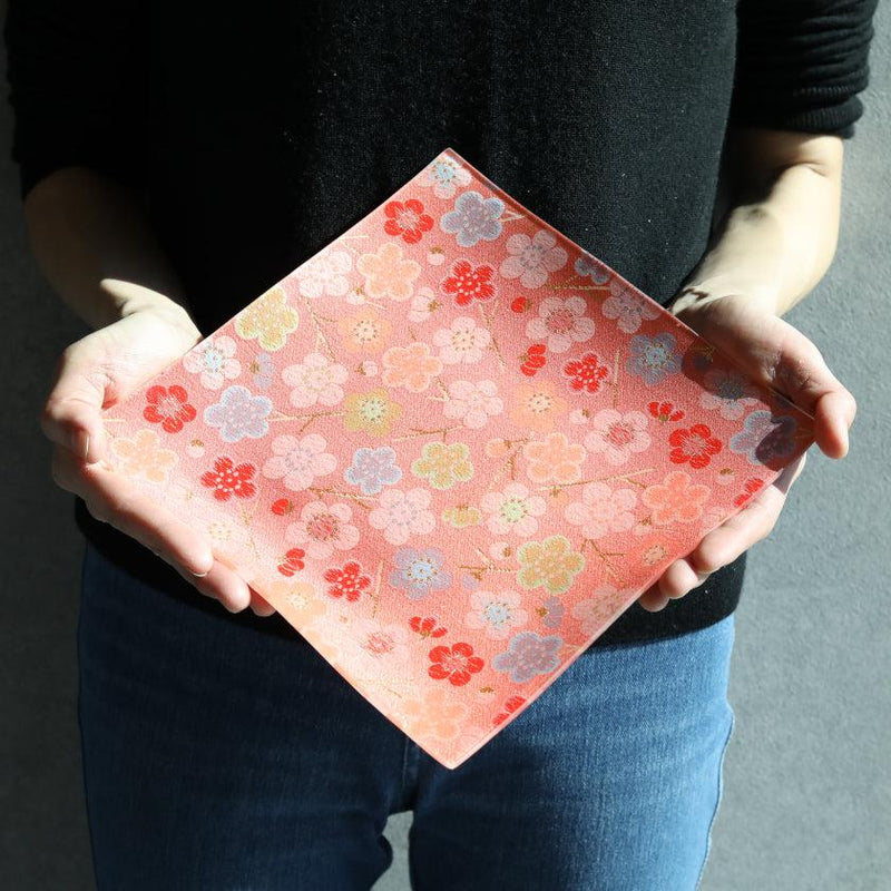 [판] 사각형 자두 | Nishijin Textiles | 에 무라 쇼 텐