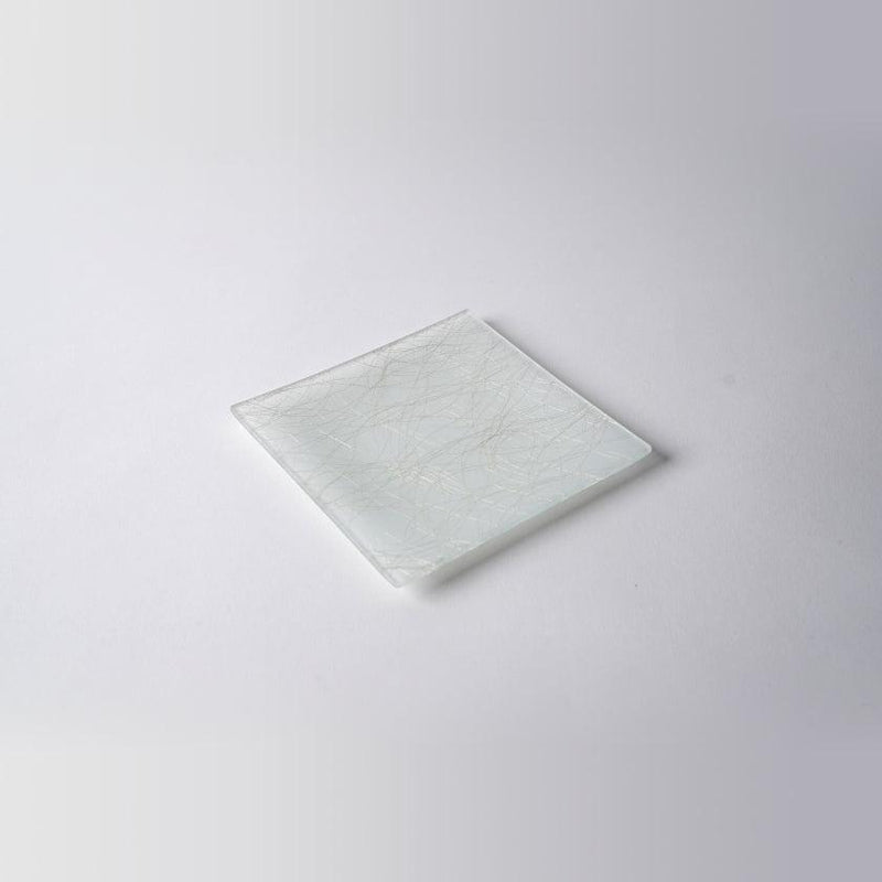 [플레이트] Square 100 Silver | Nishijin Textiles | 에 무라 쇼 텐