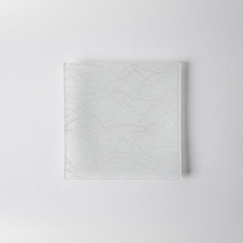 [플레이트 세트] Square Gold & Silver 세트 4 | Nishijin Textiles | 에 무라 쇼 텐