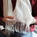 [SCARF] KUROTANI SOUFU (OFF-WHITE) | KUROTANI WASHI PAPER|KUROTANI WASHI COOPERATIVE GROUP