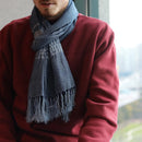 [圍巾] kurotani soufu（kusaki-dyed，indigo tit-dye）| kurotani washi紙| kurotani washi合作組