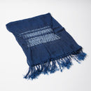 [圍巾] kurotani soufu（kusaki-dyed，indigo tit-dye）| kurotani washi紙| kurotani washi合作組