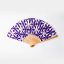 [HAND FAN] SEKKA SHIBORI (PURPLE) FOR WOMEN | KUROTANI WASHI PAPER|KUROTANI WASHI COOPERATIVE GROUP