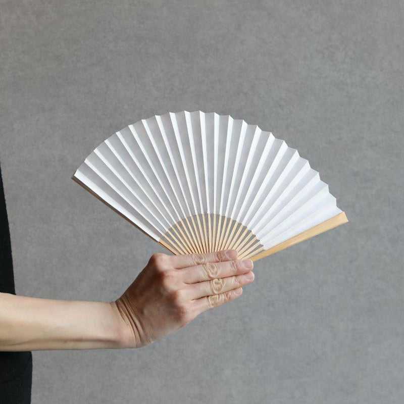 [HAND FAN] SEKKA SHIBORI (PURPLE) FOR WOMEN | KUROTANI WASHI PAPER|KUROTANI WASHI COOPERATIVE GROUP