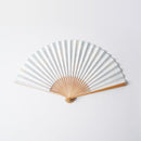 [HAND FAN] SEKKA SHIBORI (GREEN) FOR WOMEN | KUROTANI WASHI PAPER|KUROTANI WASHI COOPERATIVE GROUP