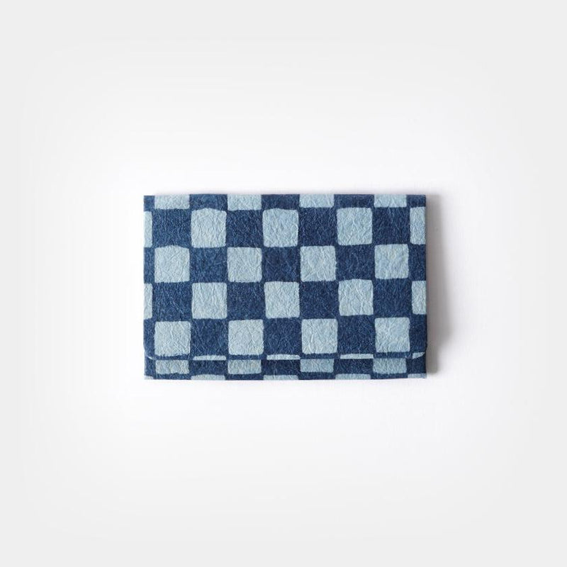 [卡盒]方格模式（indigo）| kurotani washi紙| kurotani washi合作組