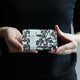 [เคสการ์ด] Mulberry Print (Navy Blue) | Kurotani Washi Paper | Kurotani Washi Cooperative Group
