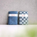 [CARD CASE] TEXTILE PATTERNED PAPER (NAVY BLUE) | KUROTANI WASHI PAPER|KUROTANI WASHI COOPERATIVE GROUP