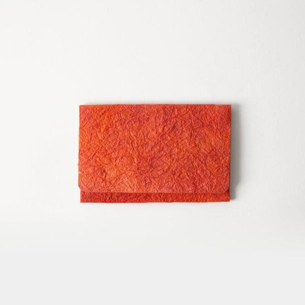 [카드 케이스] 섬유 패턴 용지 (빨간색) | Kurotani Washi Paper | Kurotani Washi Cooperative Group