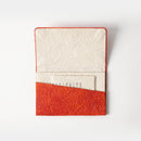 [CARD CASE] TEXTILE PATTERNED PAPER (RED) | KUROTANI WASHI PAPER|KUROTANI WASHI COOPERATIVE GROUP