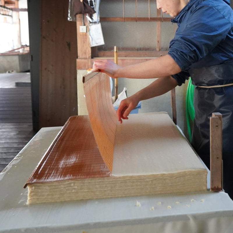 [แฟนมือ] Sekka Shibori (กองทัพเรือสีน้ำเงิน) สำหรับผู้หญิง | Kurotani Washi Paper | Kurotani Washi Cooperative Group