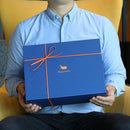 [TOWELS] MINI BATH TOWEL * 2 (WHITE&CARIBBEAN BLUE, WHITE&CASSIS) | ORGANIC TOWEL | HIPPOPOTAMUS