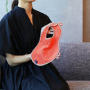 [嬰兒禮物套] Swaddle * 1（加勒比海藍色） /圍嘴 * 1（橙色）|有機毛巾|河馬