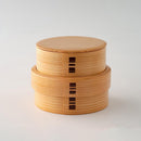 [LUNCH-BOX] CIRCLE 2-TIER (NESTING BOXES) | ODATE MAGEWAPPA | KURIKYU