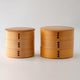 [LUNCH-BOX] WOOD-GRAINED 3-TIER | ODATE MAGEWAPPA | KURIKYU