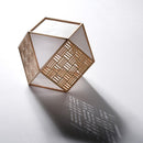 [STAND LIGHT / LIGHTING] KIRIKO STAND LIGHT SQUARE (S-L SIZE) | KYO SASHIMONO (JOINERY)| MURAYAMA MOKKO
