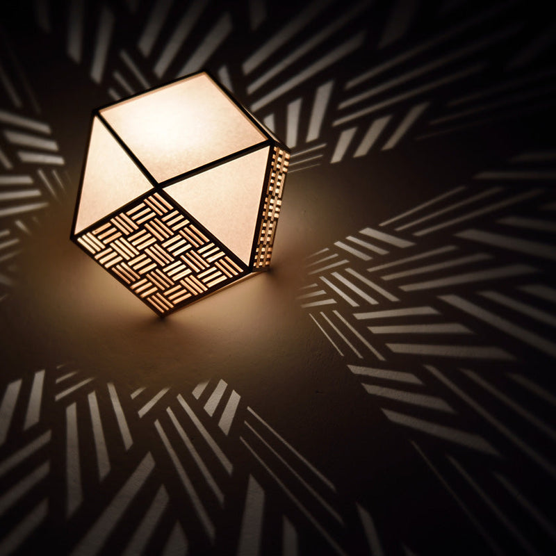 [吊燈 /照明] Kiriko吊燈燈正方形（S-L大小）| Kyo Sashimono（細木工）| Murayama Mokko