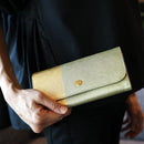 [錢包]黎明錢包（京都金葉飾面）|金沖壓| Goldream Kyoto