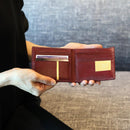 [WALLET] BYOBU BIFOLD WALLET (KYOTO GOLD LEAF FINISH) | GOLD STAMPING | GOLDREAM KYOTO