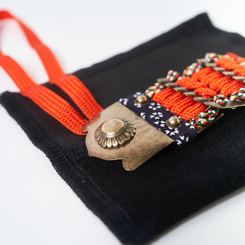 [Amulet] Kazari Koyoroi® Mini Gold (Red Braid) | 아트 갑옷 | 교토 갑옷