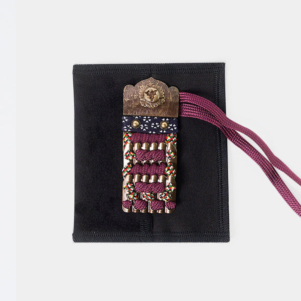 [Amulet] Kazari Koyoroi® Mini Gold (Braid สีม่วง) | Art Armor เกราะเกียวโต