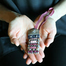 [Amulet] Kazari Koyoroi® Mini Silver (Braid การไล่ระดับสีม่วง) | Art Armor เกราะเกียวโต