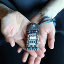 [AMULET] KAZARI KOYOROI® MINI SILVER (NAVY GRADATION BRAID) | Art Armor| Kyoto Armor