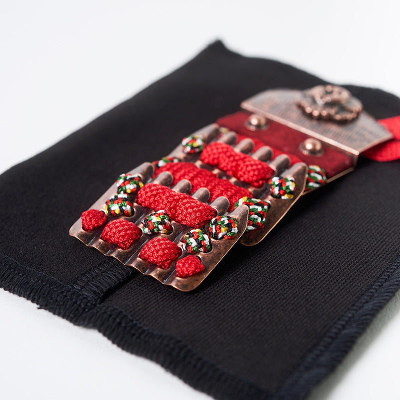 [AMULET] KAZARI KOYOROI® MINI COPPER (RED BRAID) | Art Armor| Kyoto Armor