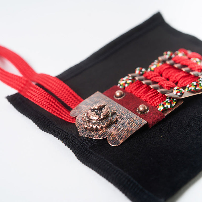 [AMULET] KAZARI KOYOROI® MINI COPPER (RED BRAID) | Art Armor| Kyoto Armor