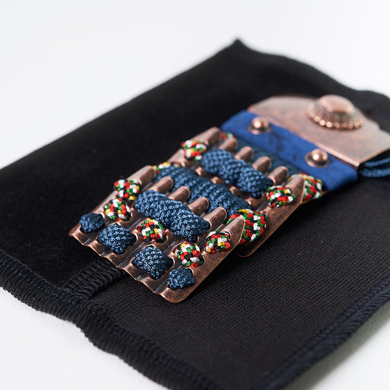[Amulet] Kazari Koyoroi® Mini Copper (Dark Navy Braid) | 아트 갑옷 | 교토 갑옷