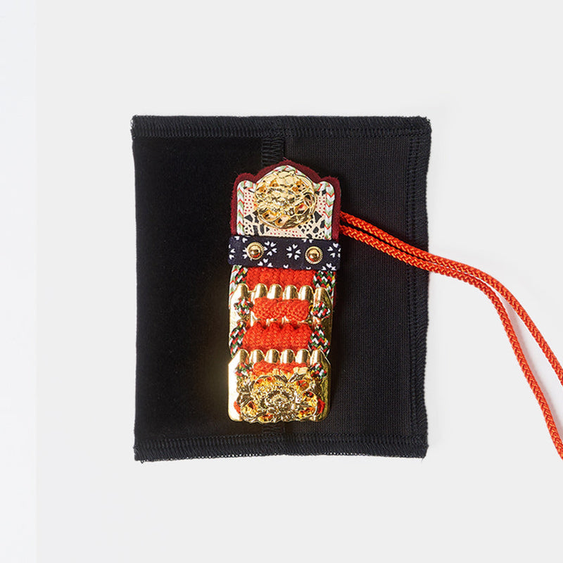 [Amulet] Kazari Koyoroi® Mini Goldleaf (Red Braid) | Art Armor เกราะเกียวโต