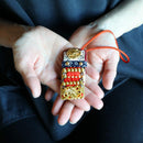 [Amulet] Kazari Koyoroi® Mini Goldleaf (Red Braid) | Art Armor เกราะเกียวโต