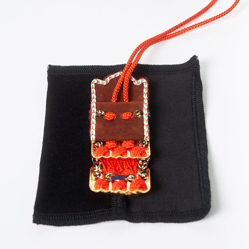 [Amulet] Kazari Koyoroi® Mini Goldleaf (Red Braid) | 아트 갑옷 | 교토 갑옷