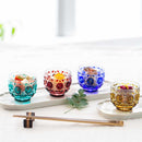 [GLASS] OCHOKO (YELLOW) IN A PAULOWNIA BOX | SATUMA VIDRO | SATSUMA CUT GLASS