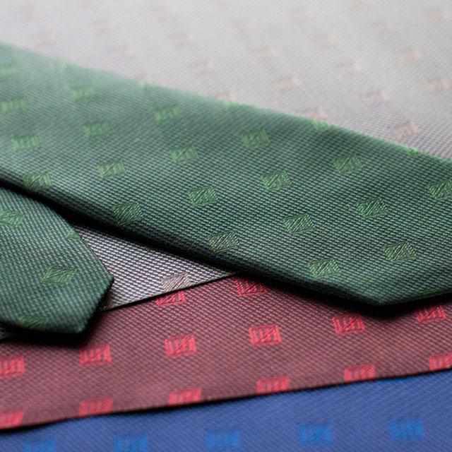 [tie] Shakunone โลโก้ต้นฉบับสีแดงเข้ม | ผ้าไหมญี่ปุ่น