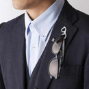 [PIN BATCH] MEGANE PIN (BLACK) THAT BECOMES A LAPEL PIN AND GLASSES HOLDER | SABAE GLASSES| TAKUMIICHI