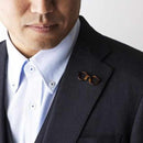 [PIN BATCH] MEGANE PIN (BLACK) THAT BECOMES A LAPEL PIN AND GLASSES HOLDER | SABAE GLASSES| TAKUMIICHI