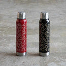 [TUMBLER / WATER BOTTLE] THERMO MUG URUSHI UMBRELLA BOTTLE ARABESQUE (BLACK) | ECHIZEN LACQUERWARE| TAKUMIICHI