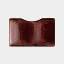 [CARD CASE] URUSHI BUSINESS CARD HOLDER VYAC CARD CASE QINGHAI WAVE | ECHIZEN LACQUERWARE| TAKUMIICHI