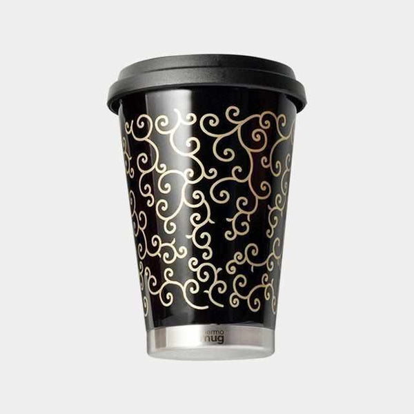[滾筒/水瓶]熱杯漆移動滾筒阿拉伯風格 （黑色） |埃奇森漆器