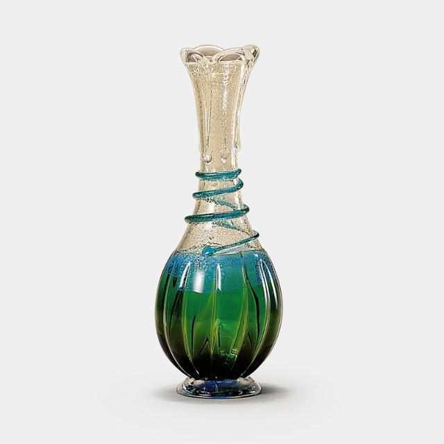 【津輕玻璃】北洋硝子 (ADERIA) 春芽 花瓶（大）