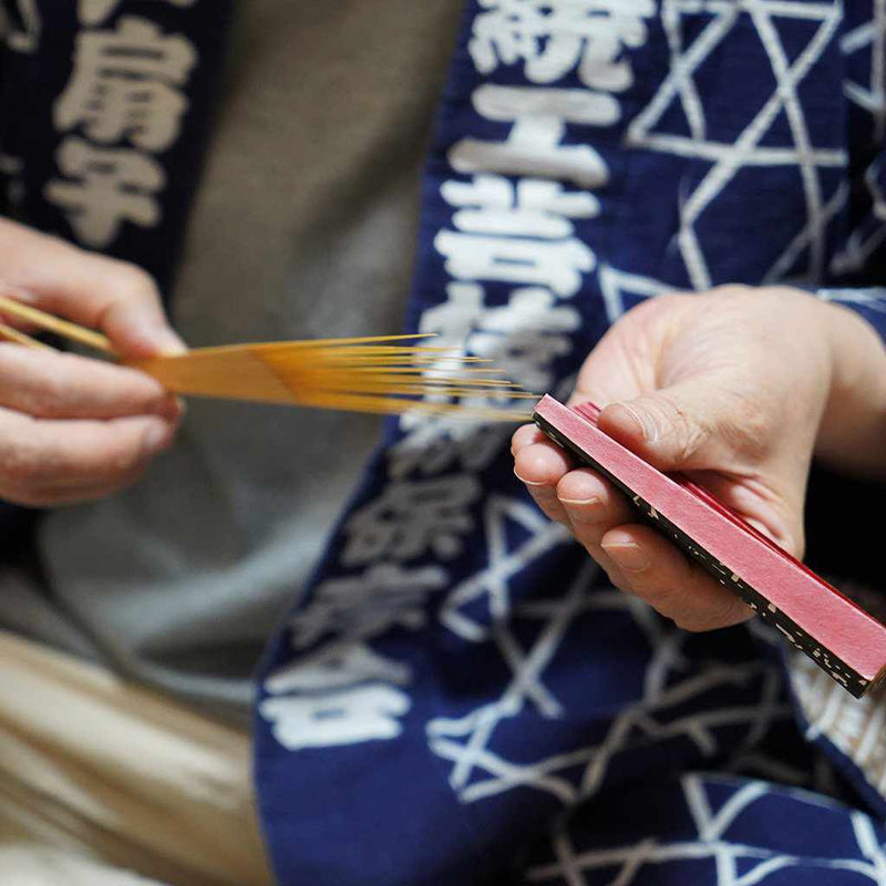 [手扇]Tateyu Momochi紫色Tame Nuri | Edo摺扇