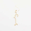[PIERCED EARRINGS] UTSUKUSHII (BEAUTIFUL) ONE EAR, GOLD (K10) | SAORI KUNIHIRO | METAL CASTING