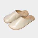 [SLIPPERS] GENUINE LEATHER (LVORY) | LEATHER PROCESSING