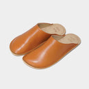 [SLIPPERS] GENUINE LEATHER (CAMEL) | LEATHER PROCESSING