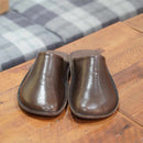 [SLIPPERS] WAXEDLEATHER (DARK BROWN) | LEATHER PROCESSING