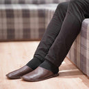 [SLIPPERS] GENUINE LEATHER (DARK BROWN) | LEATHER PROCESSING