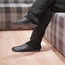 [SLIPPERS] GENUINE LEATHER (BLACK) | LEATHER PROCESSING