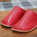 [SLIPPERS] GENUINE LEATHER (RED) 23~24cm | LEATHER PROCESSING