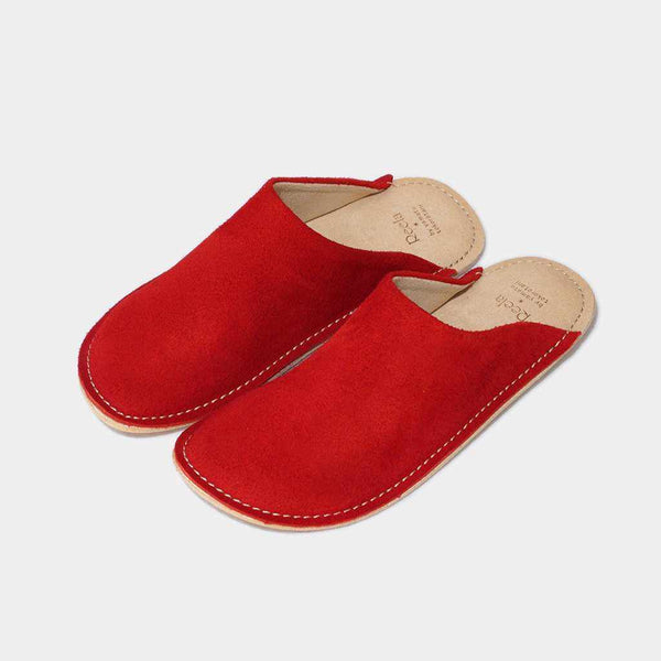 [拖鞋]雷拉維洛房間薩博 （紅色） |皮革加工